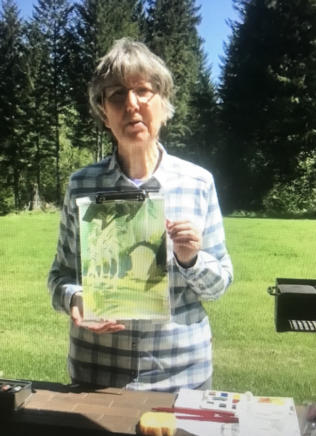 Washougal painter Jean Hague talks about her work in a video produced for the 2020 Washougal Studio Artists Tour, which was moved to a virtual format due to the COVID-19 pandemic.