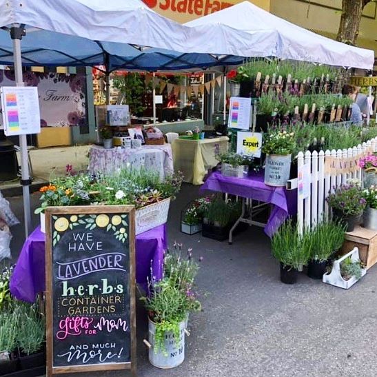 (Photo courtesy of Lacamas Lavender Farm) A photo on the Lacamas Lavender Farm's Instagram site shows the farm's booth at the 2019 Plant and Garden Fair in downtown Camas.