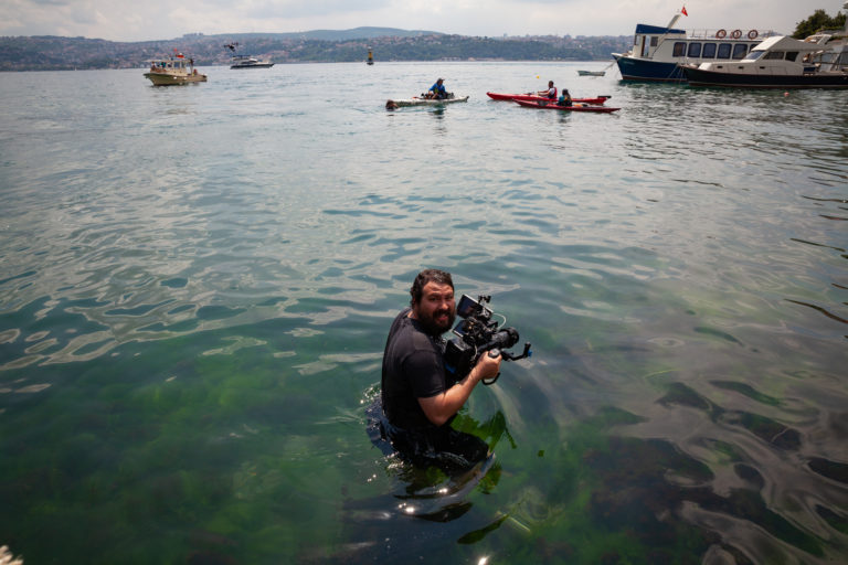 Washougal resident Nathan Coltrane II works to film a documentary in Istanbul.