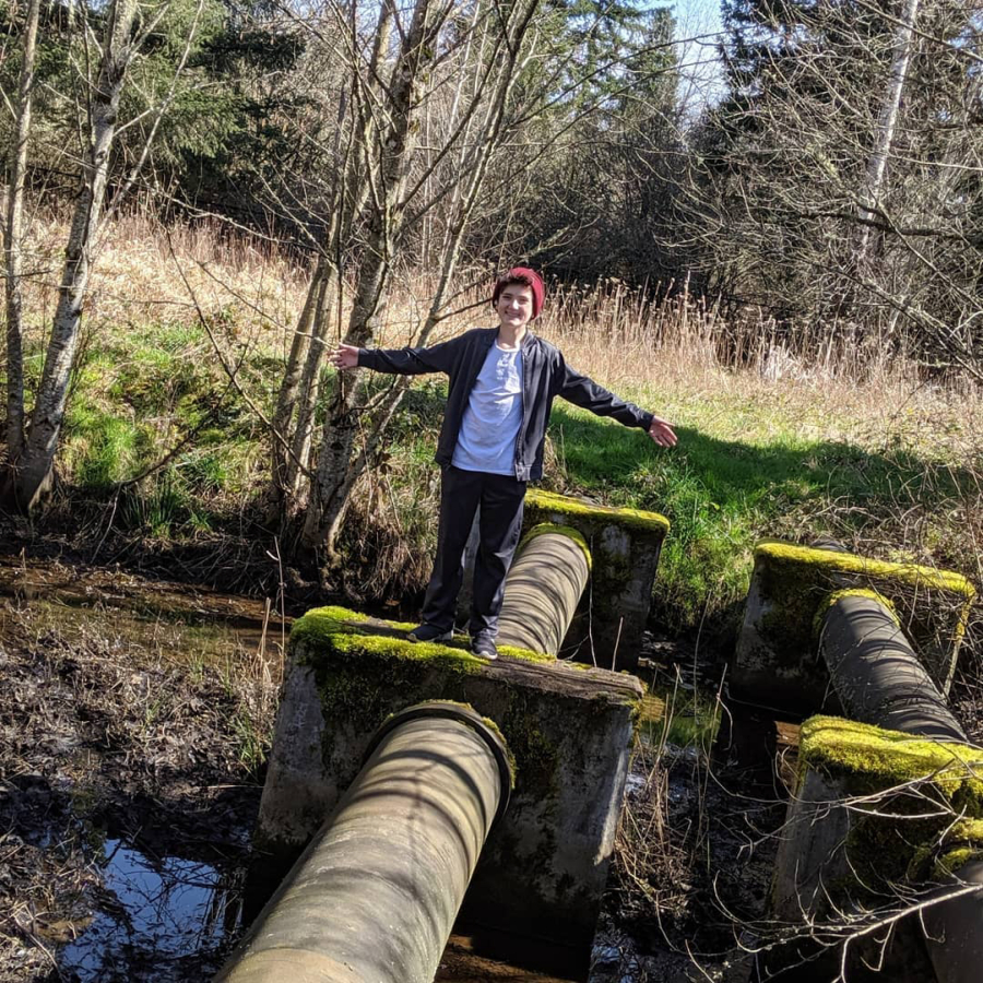 Alex Hugo, 12, enjoys a nature walk. Hugo, of Camas, is a child actor who appreciates the flexibility that his fully online school, the tuition-free Washington Connections Academy, provides.