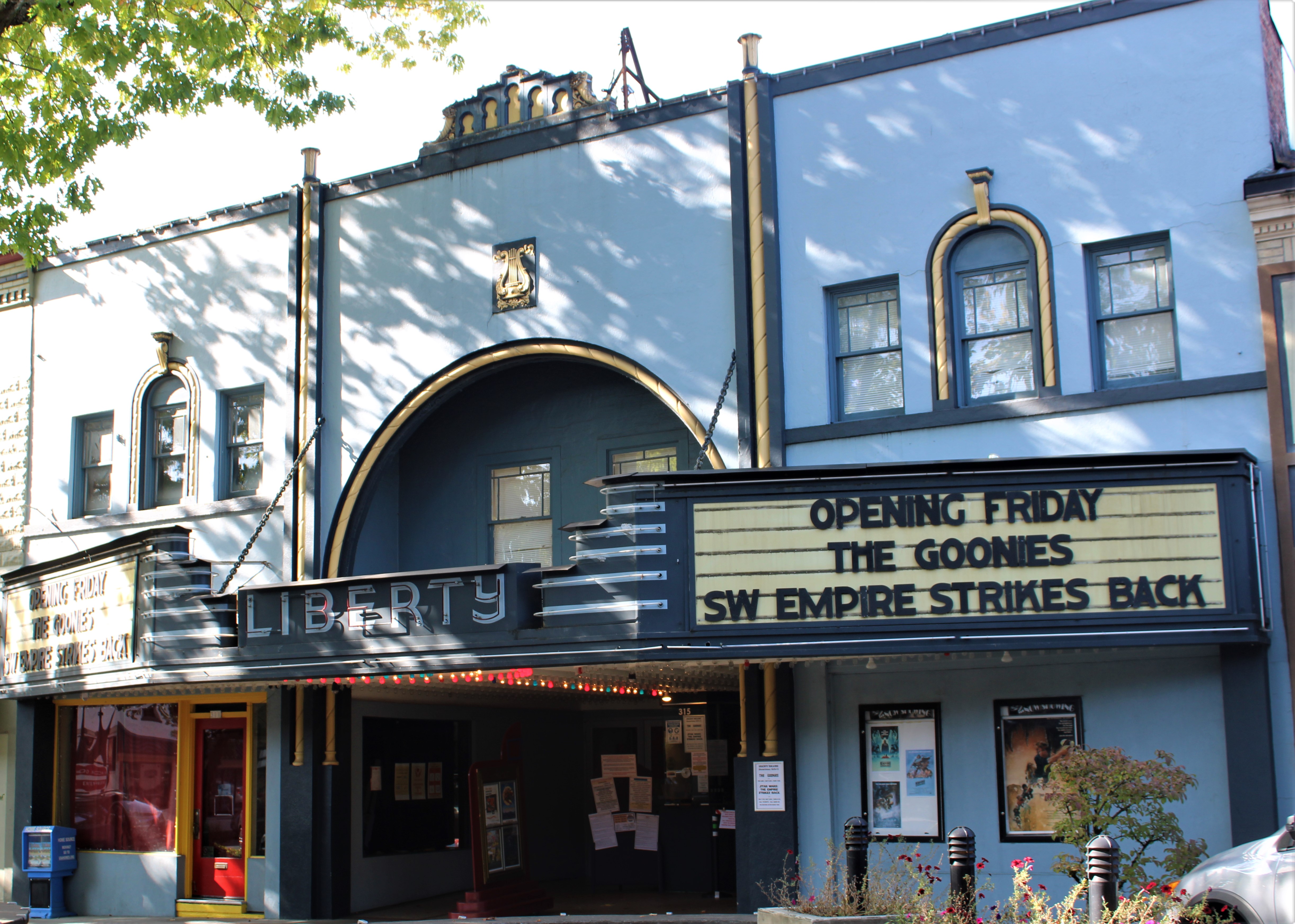 The historic Liberty Theatre in downtown Camas reopened on Friday, Oct. 9, after a seven-month closure due to the COVID-19 pandemic. Under less-restrictive rules announced Oct. 6 by Gov. Jay Inslee, the theater is able to seat 75 people per show and offer concessions with safety restrictions, such as no congregating in the lobby, online ticket sales, and requiring face coverings when patrons are not eating or drinking. (Photos by Kelly Moyer/Post-Record)