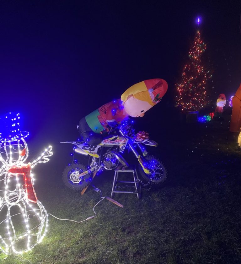 Bike displays are a big part of the Washougal Motocross Park&#039;s &quot;Holidays in the Hills&quot; lights tour, which is being offered five days per week through Jan. 1.