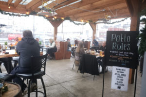 The outdoor, covered patio at A Beer at a Time has helped the Camas pub stay open during the most recent round of COVID shutdowns, which went into effect in mid-November 2020, and have banned indoor dining through at least Jan. 4, 2021. (Contributed photo courtesy of Shelby Piersol)