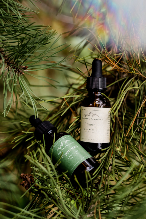 Washougal resident Sam Rickenbach&#039;s new business, Gorge Family Therapeutics, offers cannibidiol (CBD) tinctures in a variety of flavors, including lemon and peppermint.
