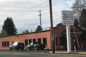 Doug Flanagan/Post-Record 
 The south-facing wall of the Los Dos Padres Cantina restaurant in Washougal will be adorned with a mural, courtesy of the Washougal Arts and Culture Alliance, later this year.
