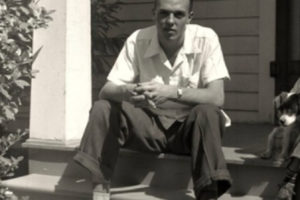 Robert Greenman sits in front of his Washougal home in the early 1940s. Greenman was raised in Washougal, graduated from Washougal High School in 1940, joined the United States Army in 1941 and died in 1942. (Contributed photo courtesy of Clark County Historical Museum)