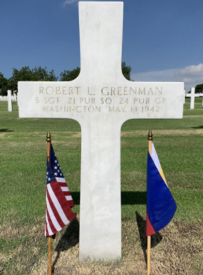 Robert Greenman&#039;s grave marker (pictured) was discovered in a box donated to the Clark County Historical Museum.