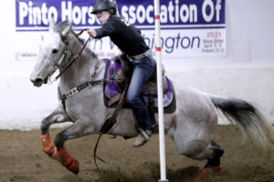 Contributed photo courtesy Brittni DeVault 
 Washougal rider Simone Velansky competes during an equestrian meet earlier this year. Velansky and eight other Washougal riders will compete at the Washington High School Equestrian Team state meet, to be held June 17-19 in Moses Lake. (Contributed photos courtesy of Brittni DeVault)