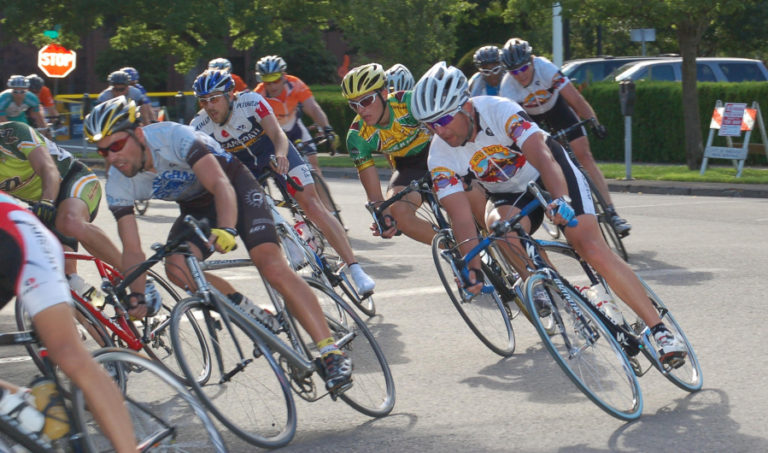 David Ripp (right) has competed in hundreds of bicyle races during the past 20 years.