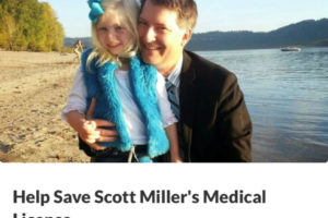 A GoFundMe to help Washougal physician assistant Scott Miller pay for legal fees has raised nearly $30,000. Miller, who opened Miller Family Pediatrics in 2017, is the subject of 13 complaints filed with the Washington Medical Commission. As of Aug. 17, 2021, the medical commission was investigating seven of the 13 complaints. (Screenshots by Kelly Moyer/Post-Record)