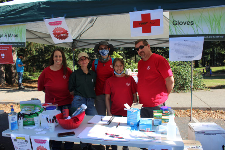 UL employees and their family members volunteered to run the annual Lacamas Lake Cleanup on Saturday, Sept. 25, 2021.