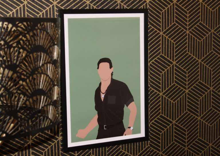 The rooms in the &quot;Jurassic Retreat&quot; house in rural Washougal are themed after characters, including Ian Malcolm (above), from the &quot;Jurassic Park&quot; movie franchise.