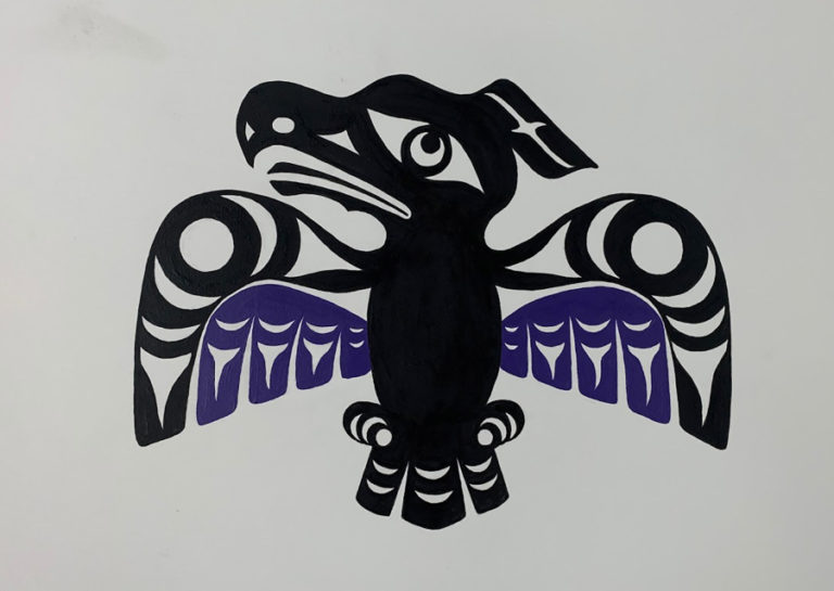 Contributed photo courtesy Washougal School District 
 Sarah Folden, a member of the Cowlitz Indian Tribe, created the Washougal Learning Academy&#039;s new logo with a Coast Salish design style originating from 3,000-year-old relief carvings found in the area.
