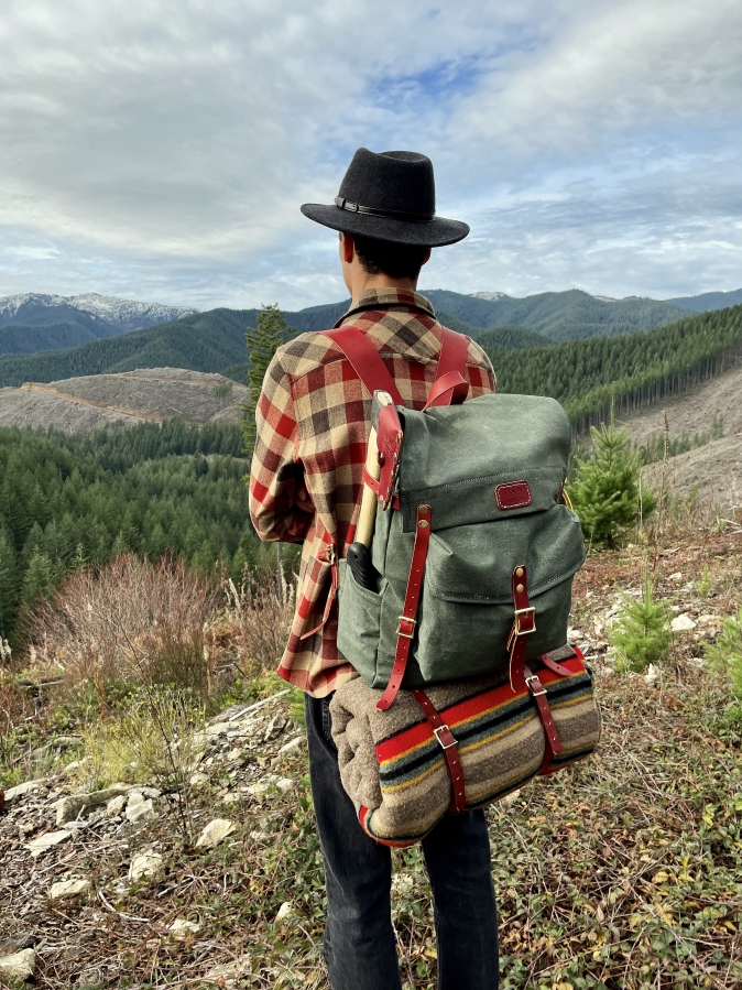 Washougal resident David Hurt Hurt&#039;s business, PNW Pack Co., sells a variety of hand-crafted bushcraft packs, canvas bags and accessories via its website, pnwpackco.com.