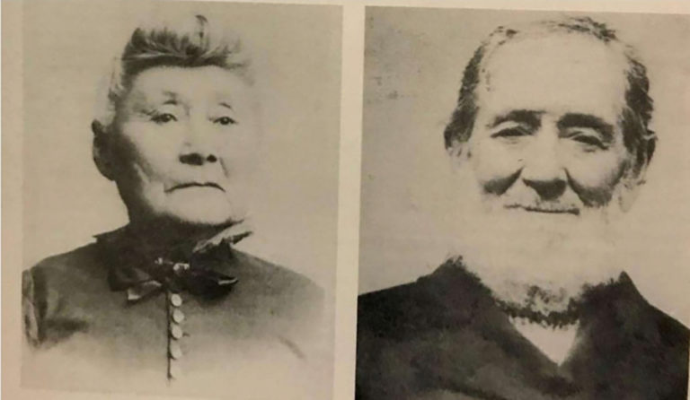 Richard Ough (right) and his wife, Betsy &quot;White Wing&quot; Ough (left), the daughter of a Native American chief, are considered to be among Washougal&#039;s earliest settlers. Richard Ough built a log cabin along the Washougal River in 1849 and applied for a donation land claim in 1853. They then sold 20 acres of the claim to Joe Durgan and Lewis Love to plot out the city that would become Washougal.