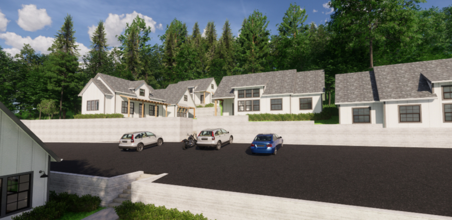 An illustration shows the future Washougal River Oaks cottage housing development off Northeast Third Avenue, east of downtown Camas. (Illustration courtesy of the city of Camas)