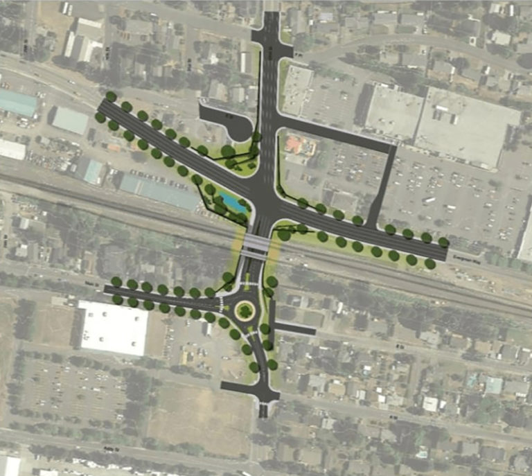 The city of Washougal&#039;s planned 32nd Street underpass project would provide a grade-separated railroad crossing at 32nd Street, new connector streets in the Town Center,  road improvements within the Port of Camas-Washougal&#039;s industrial park, a roundabout at 32nd and Main streets, a signal at 32nd Street and Evergreen Way, and a sidewalk and multi-use path.