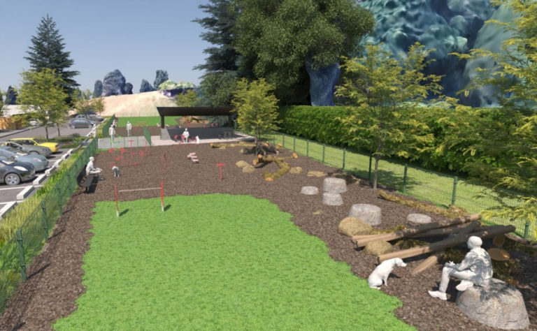 Contributed graphic courtesy city of Washougal
The city of Washougal&#039;s proposed dog park would feature separate areas for bigger dogs and smaller dogs. (Contributed illustration courtesy of the city of Washougal)