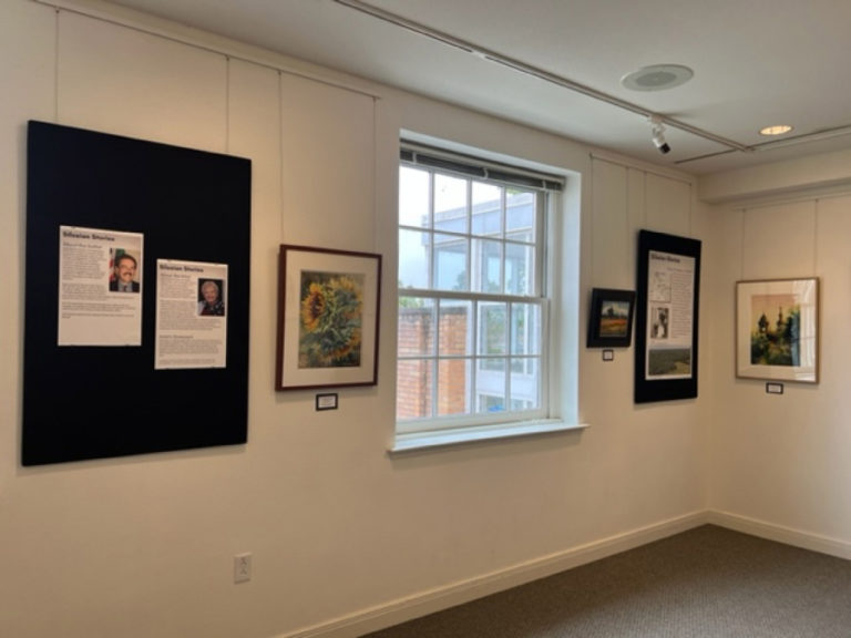 Ulrike Halverson&#039;s watercolors, inspired by Camas&#039; Polish sister cities, hang in the Second Story Gallery at the Camas Public Library on Tuesday, Oct. 4, 2022.  The gallery will host an art reception for the &quot;Silesian Stories&quot; art and book exhibit from 5 to 8 p.m. Friday, Oct.
