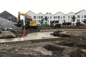Construction continues at Ninebark Apartments on the Washougal waterfront on Monday, Dec. 26, 2022. (Doug Flanagan/Post-Record)