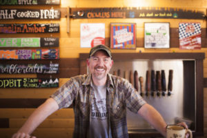 Washougal's 54-40 Brewing Company is "currently looking at every reasonable opportunity out there for distribution, including self-distribution and start-up (companies)," according to co-owner Bolt Minister (pictured above). 54-40 Brewing lost its current supplier after the Ridgefield-based Corwin Beverage Company dissolved its craft beverage distributors. (Contributed photo courtesy of 54-40 Brewing Company)