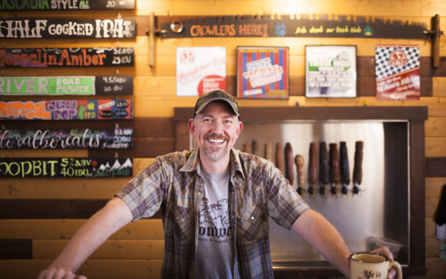 Washougal's 54-40 Brewing Company is "currently looking at every reasonable opportunity out there for distribution, including self-distribution and start-up (companies)," according to co-owner Bolt Minister (pictured above). 54-40 Brewing lost its current supplier after the Ridgefield-based Corwin Beverage Company dissolved its craft beverage distributors. (Contributed photo courtesy of 54-40 Brewing Company)