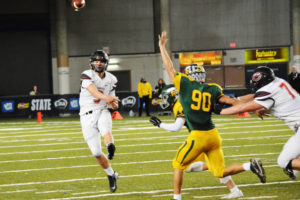 Camas High quarterback Jack Colletto leads his team to a state championship in December 2016. Colletto, who also played football at Oregon State University, has signed a contract to play fullback for the San Francisco 49ers. (Post-Register file photo)