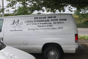The Inter-Faith Treasure House food bank's main food pick-up van, pictured above, was stolen in April 2023.. (Contributed photo courtesy of Nancy Wilson)