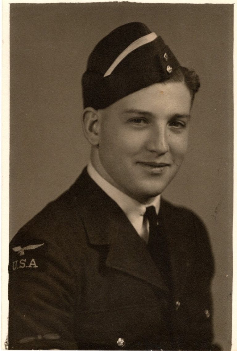 Arthur Reynolds wears his U.S. Air Force uniform in an early 1940s photo. Reynolds, a 1938 Camas High School graduate, was killed Nov. 10, 1943, during World War II, when the Pathfinder plane he was piloting crashed in Brome, England, killing all 13 airmen onboard as well as four road crew workers and a horse on the ground.