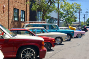 Vintage cars fill downtown Camas streets for the 15th annual Camas Car Show on Saturday, June 25, 2022. (Contributed photo courtesy of the Downtown Camas Association)