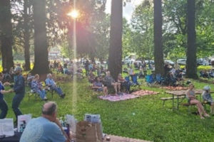 Crowds gather at Camas' Crown Park for an outdoor concert in the summer of 2022, as part of the city of Camas' Concerts in the Park series. (Photos courtesy of the city of Camas)