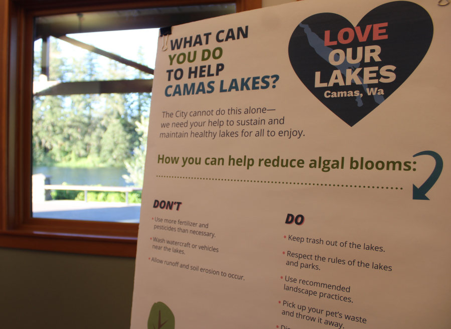 City shares waterquality testing data, cleanup strategies for Camas lakes CamasWashougal
