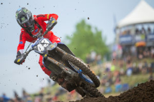 Washougal native Levi Kitchen competes during a Pro Motocross race in Lakewood, Colo., on Saturday, June 10, 2023. (Contributed photos courtesy of Pro Motocross Championship/Align Media)