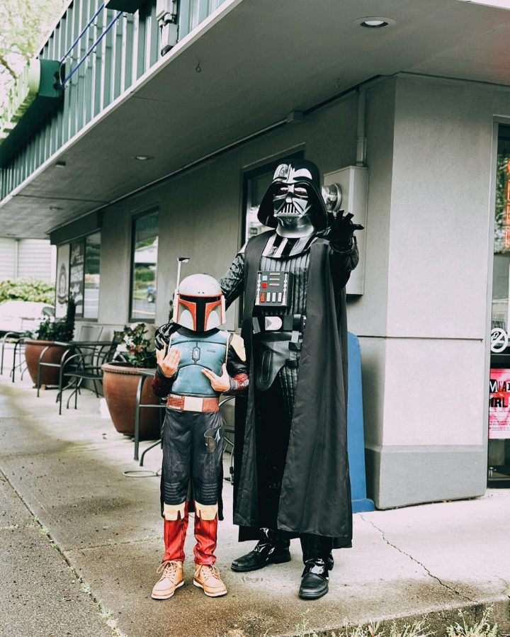 Star Wars cosplayers roam downtown Camas. The DCA will host a comics-themed First Friday event from 5 to 8 p.m. Friday, Aug. 4, 2023.