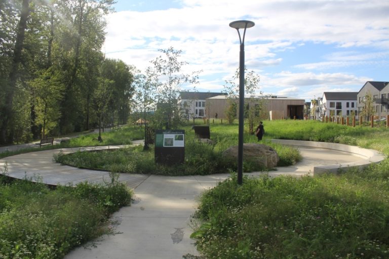 Doug Flanagan/Post-Record
Eagle View Park's ecology-themed "discovery garden" welcomes visitors from the east. (Doug Flanagan/Post-Record)