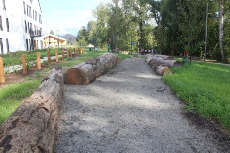 Doug Flanagan/Post-Record
Eagle View Park's log garden welcomes visitors from the west. (Doug Flanagan/Post-Record)