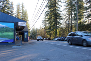 Drivers pass by the Lakeside Market on state Route 500, also known as Northeast Everett Street, in Camas, on Jan. 29, 2023. (Kelly Moyer/Post-Record)