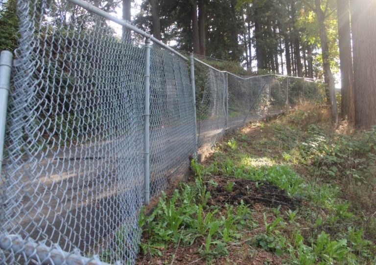 The city of Washougal is planning to repair a fence along 25th Street between Upper Hathaway Park and Lower Hathaway Park (pictured). The fence "was installed many years ago and is falling apart in several sections," according to Washougal Public Works Director Trevor Evers.