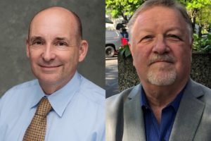 Camas City Councilman John Nohr (left) and his opponent, Gary Perman, (right) are vying for the Council's Ward 1, Position 1 seat in the Nov. 7, 2023, General and Special Election. (Contributed photos courtesy of John Nohr and Gary Perman) 