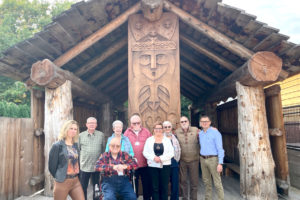 Members of a delegation from Zielonki, Poland, gather with city of Washougal representatives Oct. 17, 2023, at the Two Rivers Heritage Museum in Washougal. (Contributed photo courtesy of the city of Washougal)