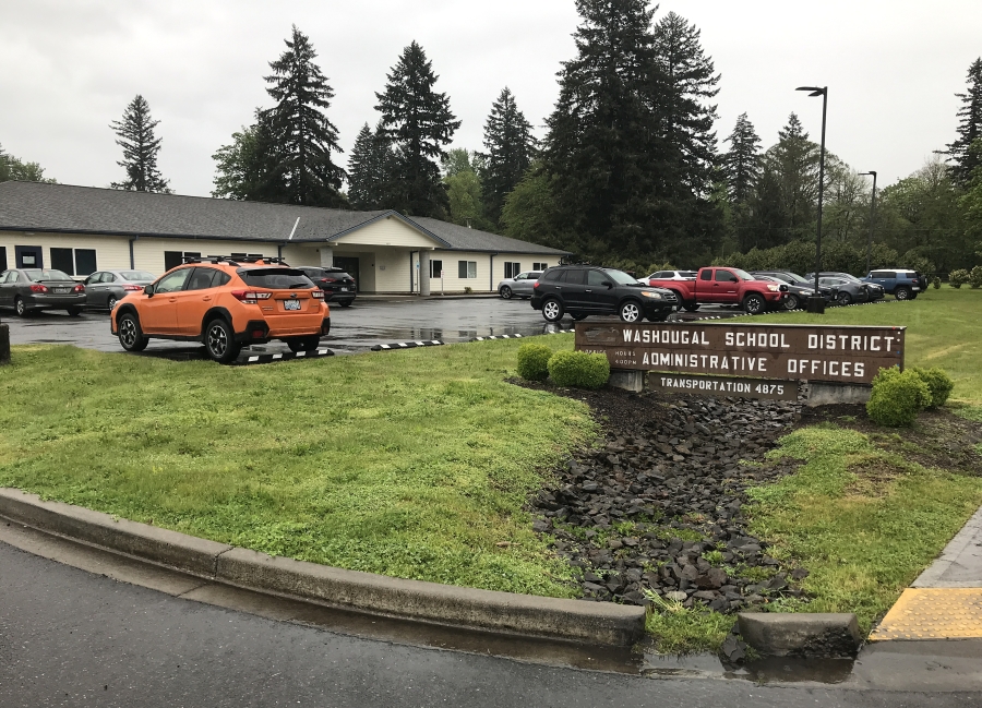 The Washougal School District district office is pictured in 2021. (Post-Record file photo)