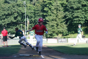 The Camas 11- to 12-year-old all-star team plays in the district championship game at Forest Home Park in Camas in July 2014. (Post-Record file photo)