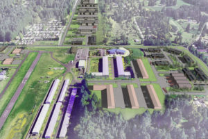 A rendering shows how the Port of Camas-Washougal hopes to develop Grove Field if it is someday annexed into the city of Camas. (Contributed graphic courtesy of the Port of Camas-Washougal)