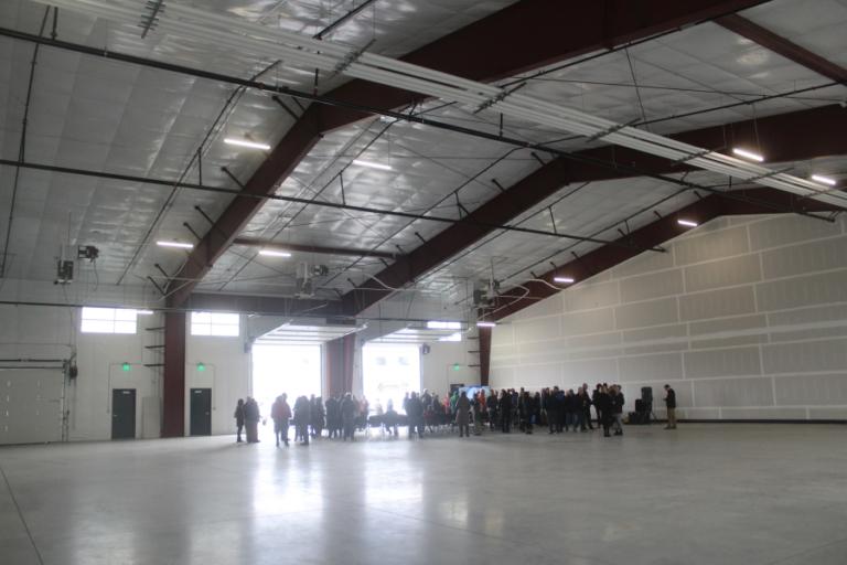 Doug Flanagan/Post-Record
Vancouver Elite Gymnastics Academy will open a third location at Suite 107 of Building 20 pictured above during a ribbon-cutting ceremony for Clark Public Utilities&rsquo; Community Solar East project on March 25, at the Port of Camas-Washougal&rsquo;s industrial park.