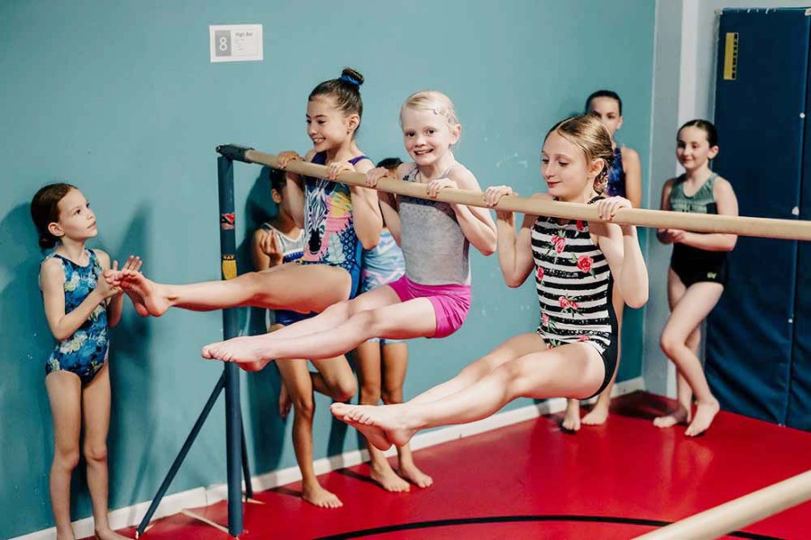 Students partcipate in a Vancouver Elite Gymnastics Academy class in an undated photo. (Contributed photo courtesy Vancouver Elite Gymnastics Academy)