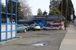Limitless America, a gun shop in Washougal, is viewed from the northeast corner of “E” and 25th streets, on Feb. 8, 2019. (Kelly Moyer/Post-Record files)