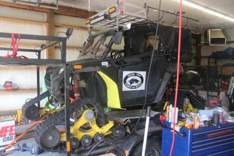 Doug Flanagan/Post-Record   Silver Star Search and Rescue&#039;s all-terrain vehicle sits in East County Fire and Rescue&#039;s Station 92 on May 13.