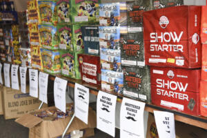 Fireworks line the Mean Gene Fireworks stand in Camas, ahead of the New Year’s holiday, Dec. 29, 2016. (Contributed photo by Ariane Kunze, courtesy of The Columbian)