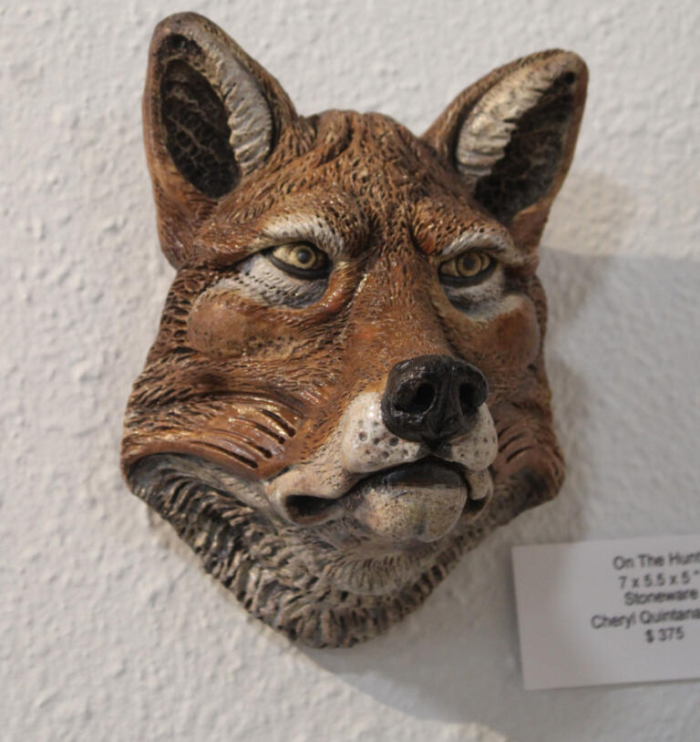 "On the Hunt" by artist Cheryl Quintana hangs inside the newly opened Gallery 408 in downtown Camas, Friday, May 31, 2024.