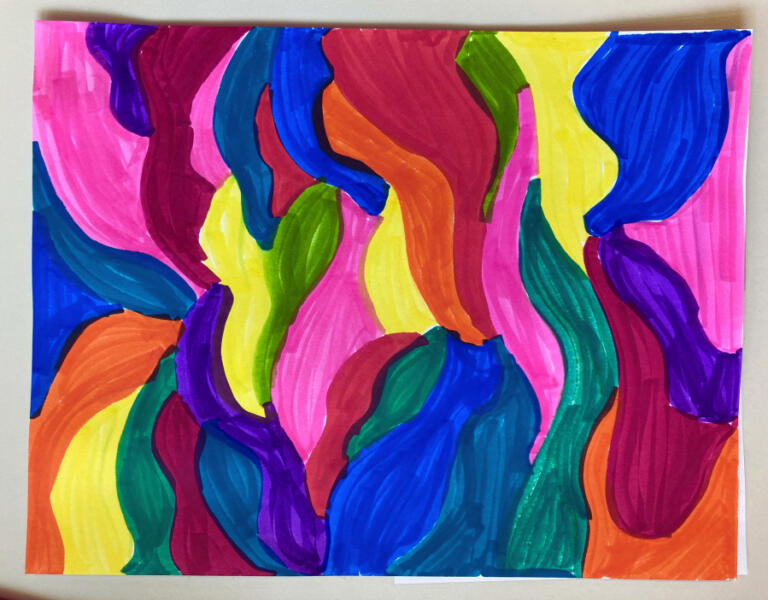 Artwork by Camas elementary school students, including this recent submission, will be featured in the Second Story Gallery's "Fill the Gallery!" art exhibit beginning Friday, March 7, and running through the month of March. The gallery is located on the second floor of the Camas library in downtown Camas.